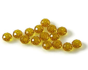 Swarovski Crystal 6mm Briolette Bead 5040 Topaz