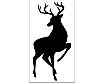 Items similar to This is our HAPPY PLACE- **Cottage Sign STENCIL ... - Buck/Deer/Stag Stencil - Available in 3 sizes - Paint walls, windows,  pillows and signs!