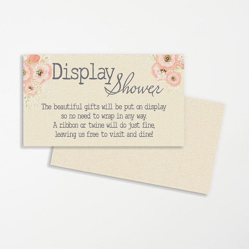 Bridal Display Shower Invitation Wording 1