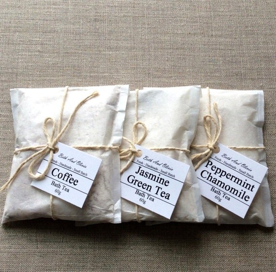 Items similar to Set of 3 Bath Tea Set, tub teas, Bath Tea Gift Set