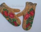 Wonderful felted mittens from soft merino wool , ready to send Wonderful felted mittens from soft merino wool , ready to send
