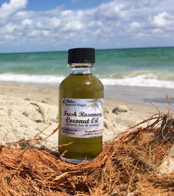 Fresh Rosemary Coconut Oil