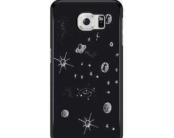 Cute Planets and Stars Phone Case Samsung Galaxy S3 / S4 / S5 / S6 / S6 Edge / S6 Edge Plus / S7 / S7 Edge Samsung Galaxy Phone Cover - Case