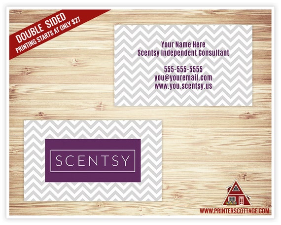 Scentsy Business Cards Independent Consultant By