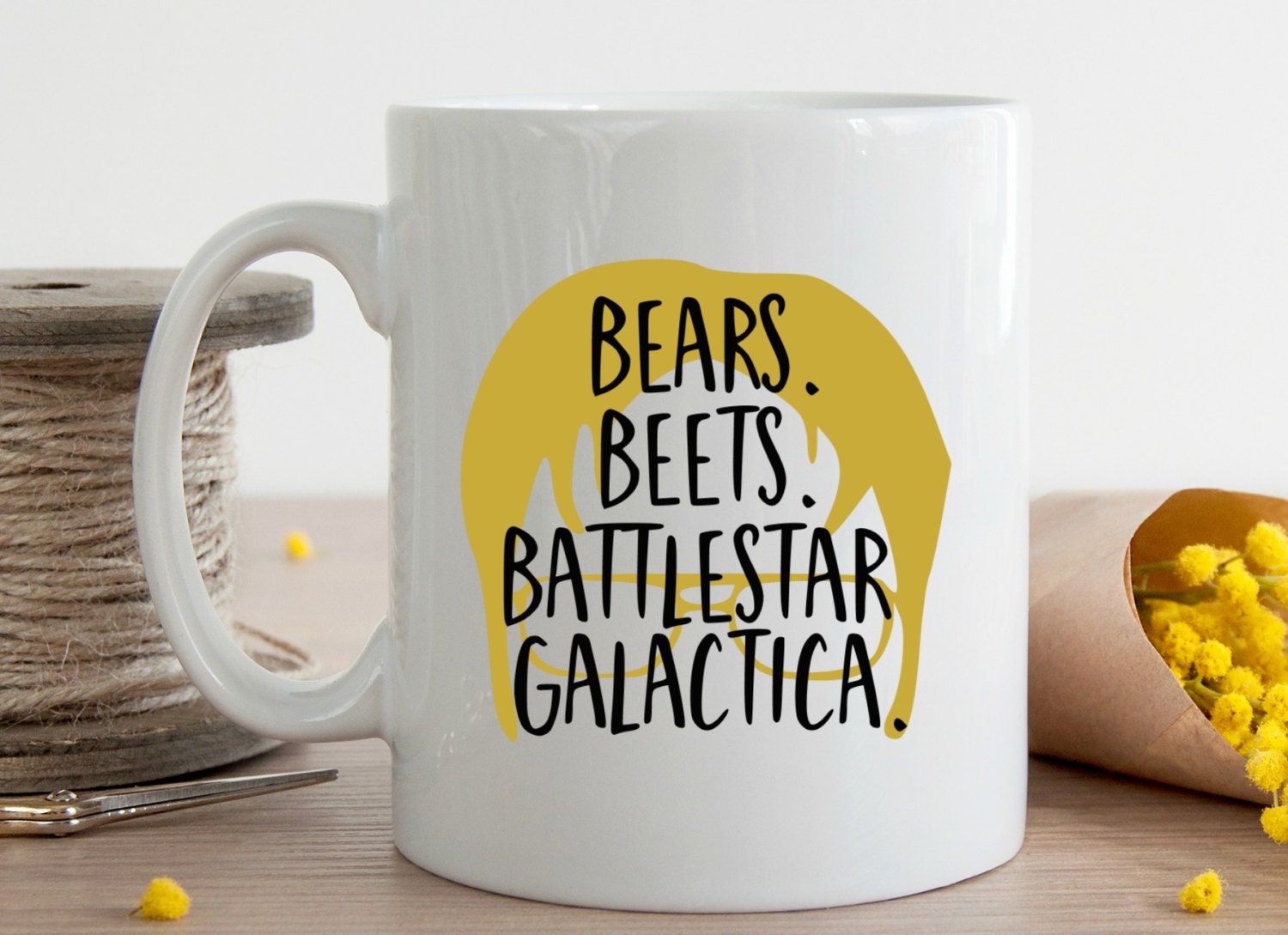 14 oz Dwight Schrute Bears Beets by SouthernHighCottonCo on Etsy