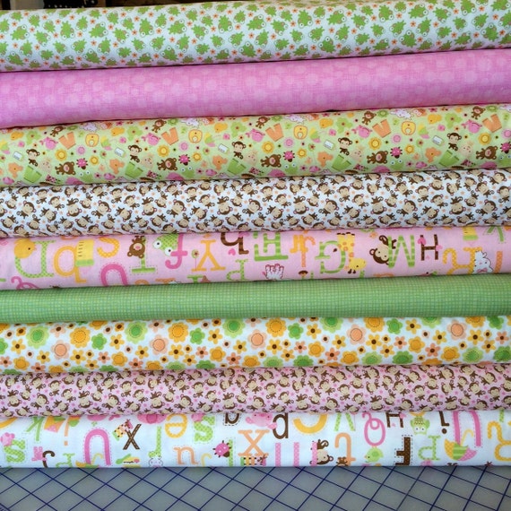 Riley Blake Sweet Baby Girl Fabric Bundle by ThisOldFabricStore