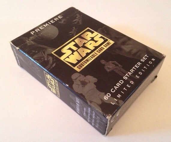 vintage star wars card game collectible 1995 by