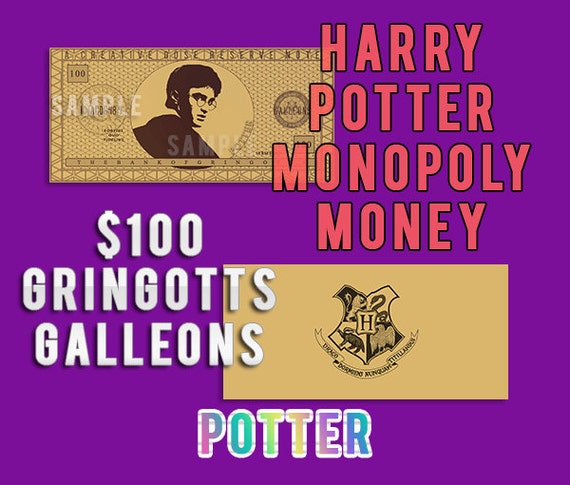 DIY-Harry Potter inspiriert Spielgeld Monopoly von ...