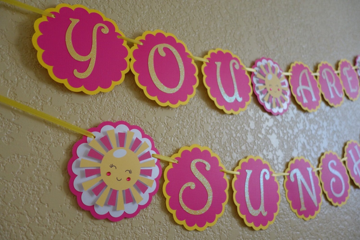 Sunshine Banner by BannersAndStuff on Etsy
