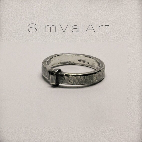 Outlander key ring Claire ring sterling silver by SimValArt