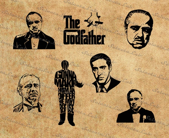 Digital image the godfather film characters clipart by AramisLab