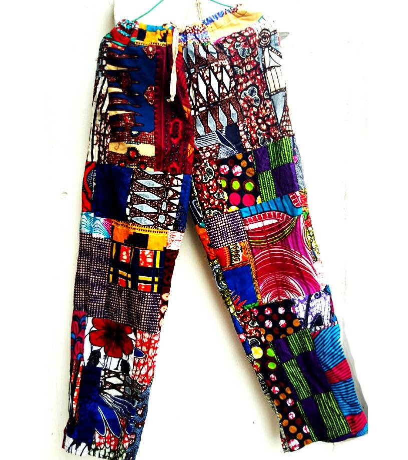 funky print trousers