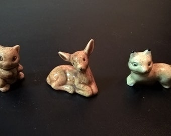Lot of 3 Vintage Animal Figurines **FREE SHIPPING**