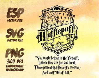 Hufflepuff home logo sloganClipart , SVG Cutting , ESP Vectors files , T shirt , iron on , sticker ,Personal Use