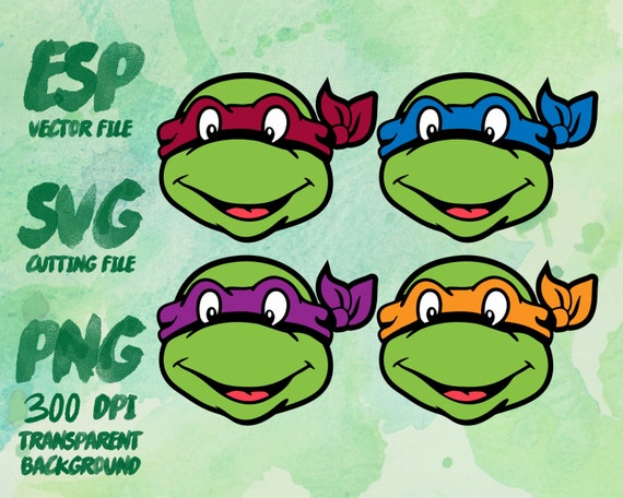 Download Ninja Turtle Clipart SVG Cutting ESP Vectors files T