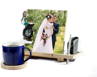 Gift For Men Docking Station Custom Photo Gifts plywood wooden wood dock