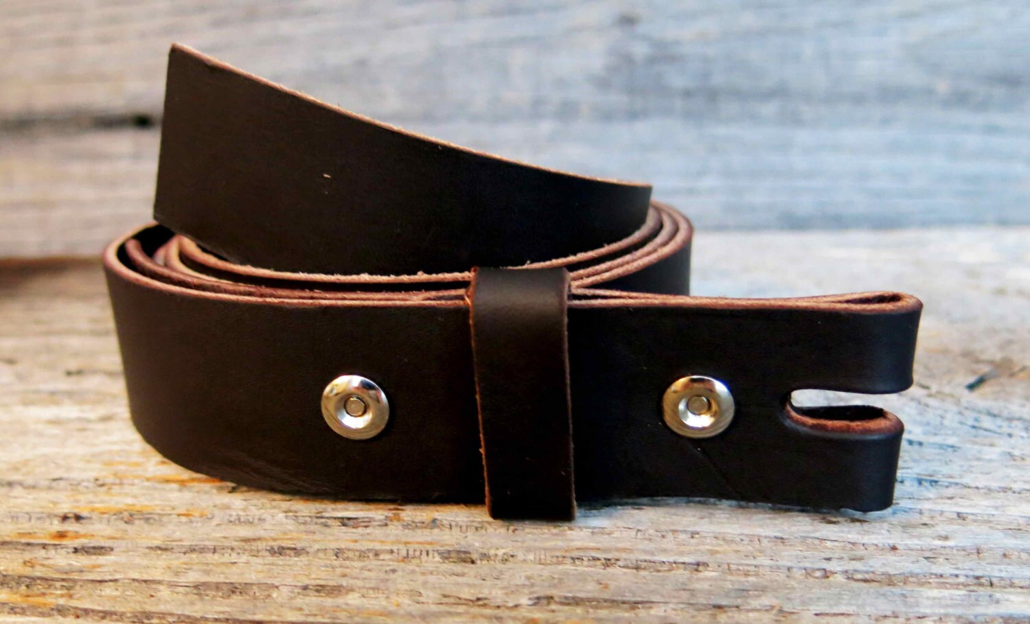 Wickett & Craig Bridle Leather Belt Strap w Buckle Slot