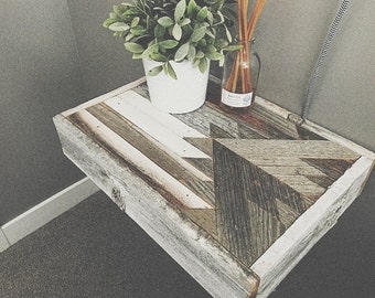Reclaimed Wood Side Table