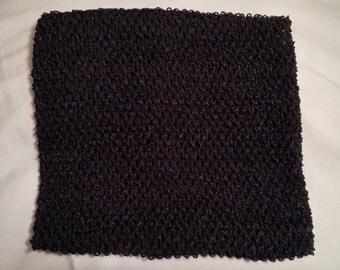 Black Tutu Top, Black LINED Tutu Top, 10 Inch Tutu Top, 10 Inch LINED Tutu Top, Crochet Top, Waffle Top, Tutu Top, Black Tube Top