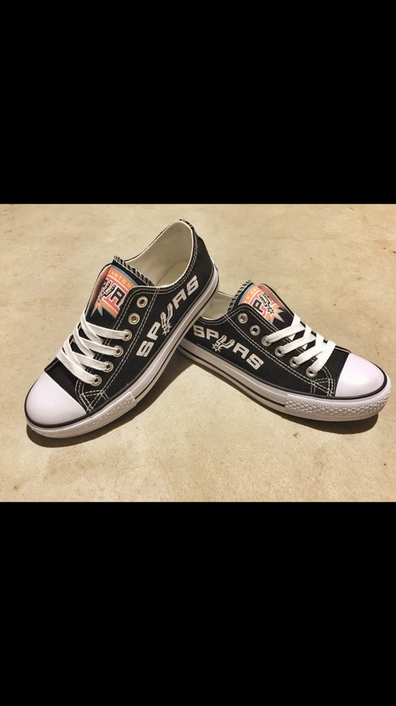 San Antonio Spurs Black Designer Shoe. by LacedUp209 on Etsy