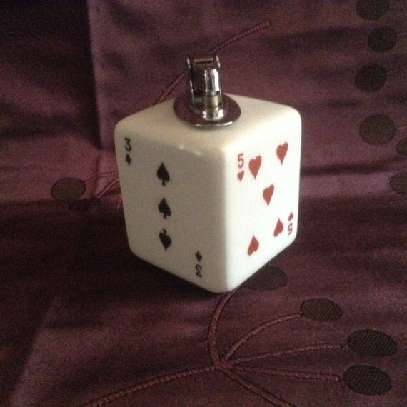 Vintage Playing Card Table Lighter