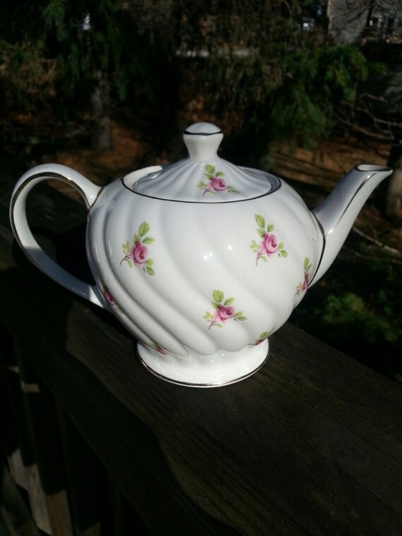Sadler Rose China Teapot made in England