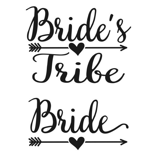 Download Bride Tribe Cuttable Designs SVG, DXF, EPS use with ...