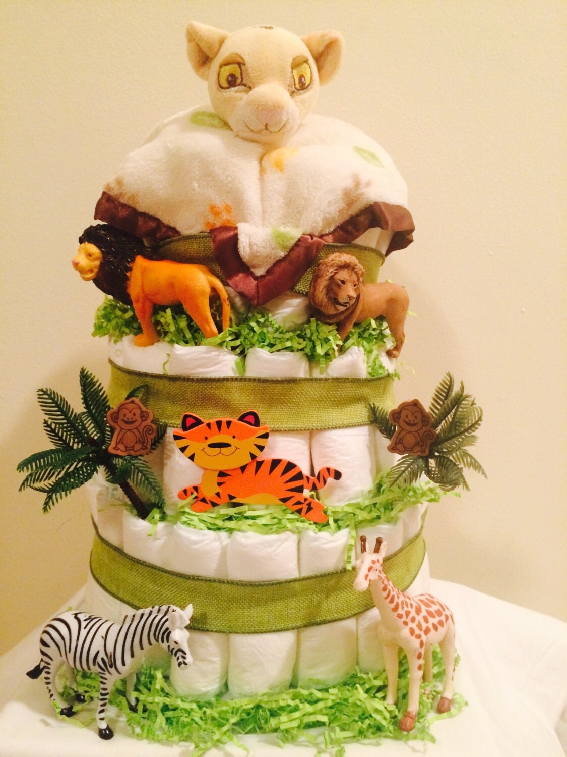 Lion King Diaper Cake Jungle Theme
