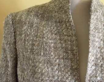 Jones New York Blazer/ blazer wool beige/ Jones New York pattern/ by Dorila Clothes
