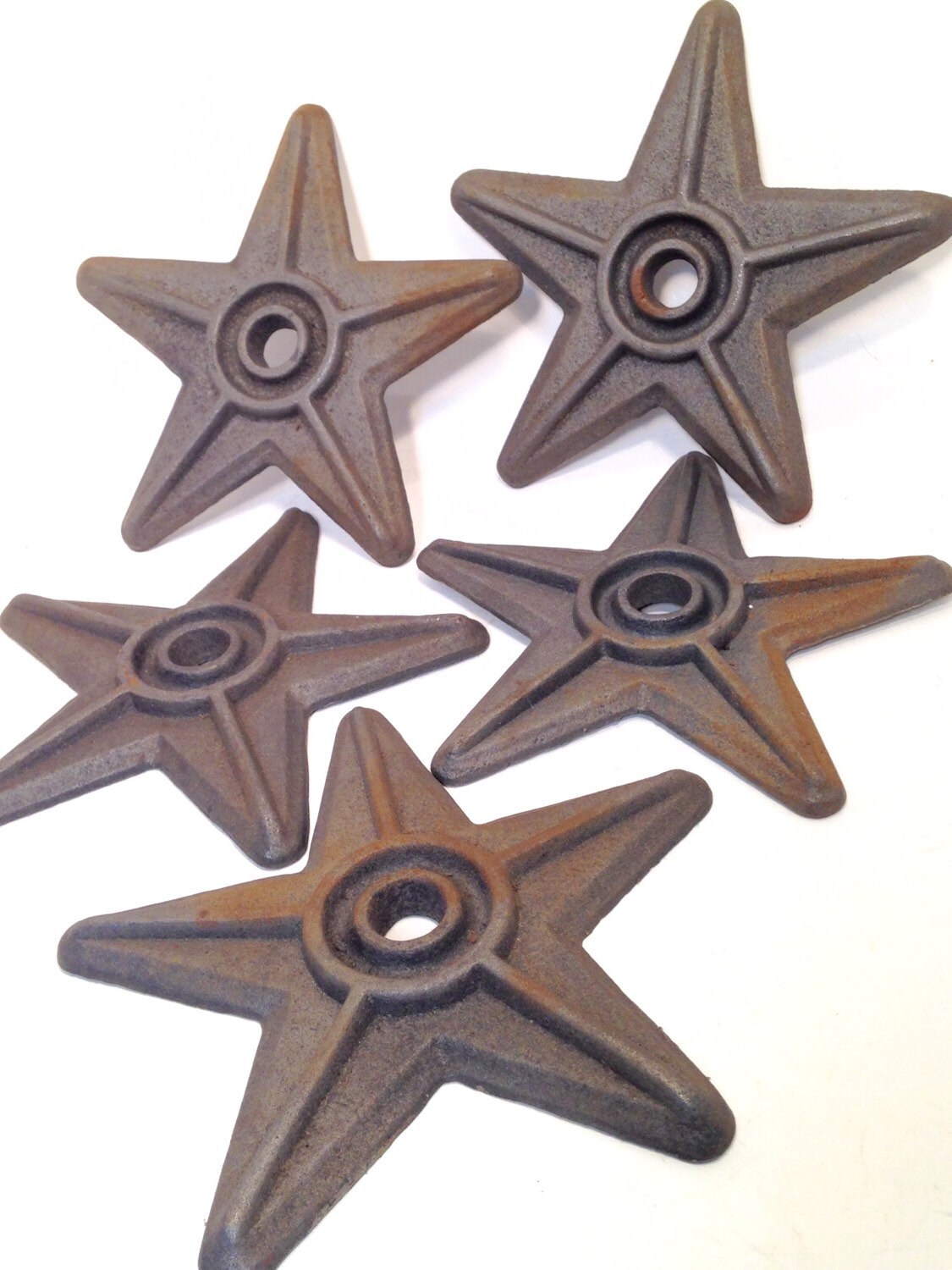 Cast Iron Texas Star Wall or Garden Ornament Vintage Rustic