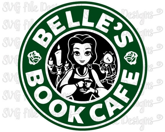 Download Belle Book Cafe Beauty and the Beast Disney by SVGFileDesigns