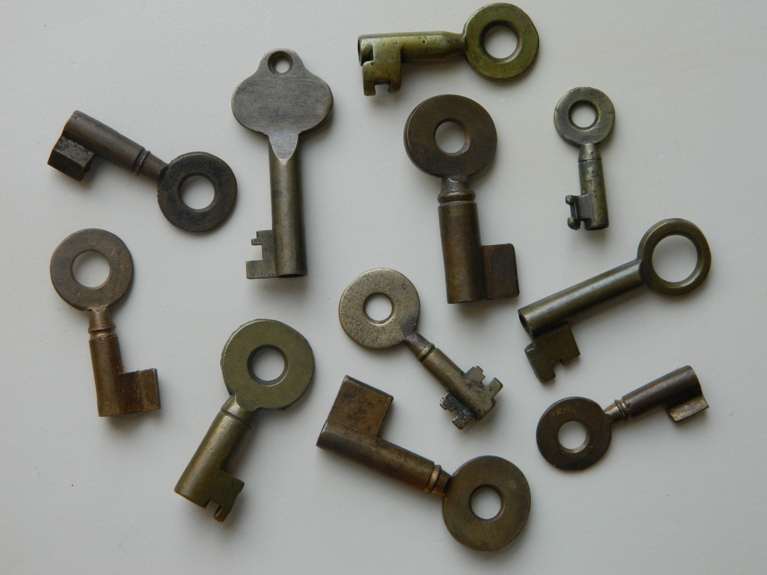 Lot of Railroad Keys Brass Keys Vintage Keys Antique Brass