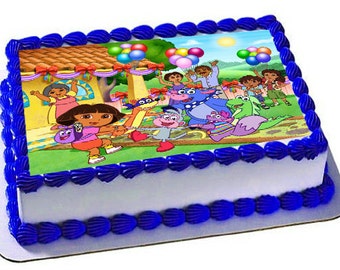 Dora The Explorer Edible Cake Topper, Dora Party ,Dora Frosting Sheet