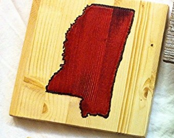 Pyrography State with Stained Interior