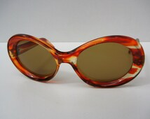 Lunettes Vintage ELCE DIV-76 Transparent Or - Ovale - NOS (Neuf Sans Étiquette)