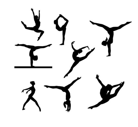 Download gymnast design svg gymnastics silhouette SVG by OhThisDigitalFun