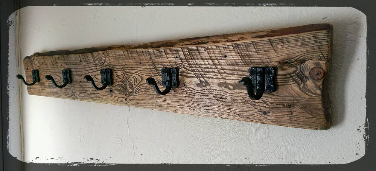 Coat hook Rustic handmade entryway coat hook by ConwyRustics