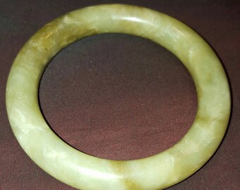 Stunning thick Green Jade Bangle