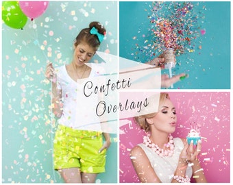 BOGOF, Confetti Photoshop Overlays, Confetti Overlays, Photoshop Overlays, Photo Overlays, Digital Backdrop, Wedding Confetti, Photo Effect