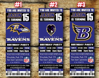 Baltimore Ravens Wedding Invitations 5