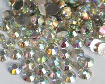 Crystal AB Flat Back Rhinestones 1440pcs Flat Back Crystal wholesale loose flatback rhinestones crystals glass beads 2mm 3mm 4mm 5mm 6mm 7mm