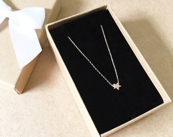 Tiny Star Necklace ~ Silver/Gold/Rose Gold