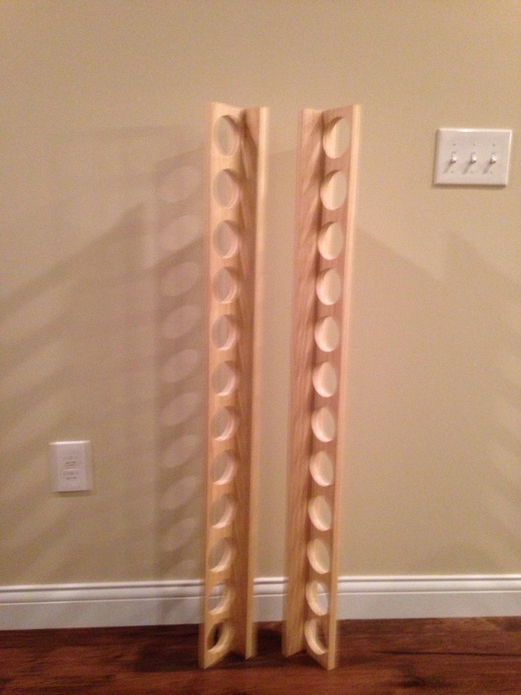 12 Baseball Bat Display Holder Rack Wall Mount by BallParkWood