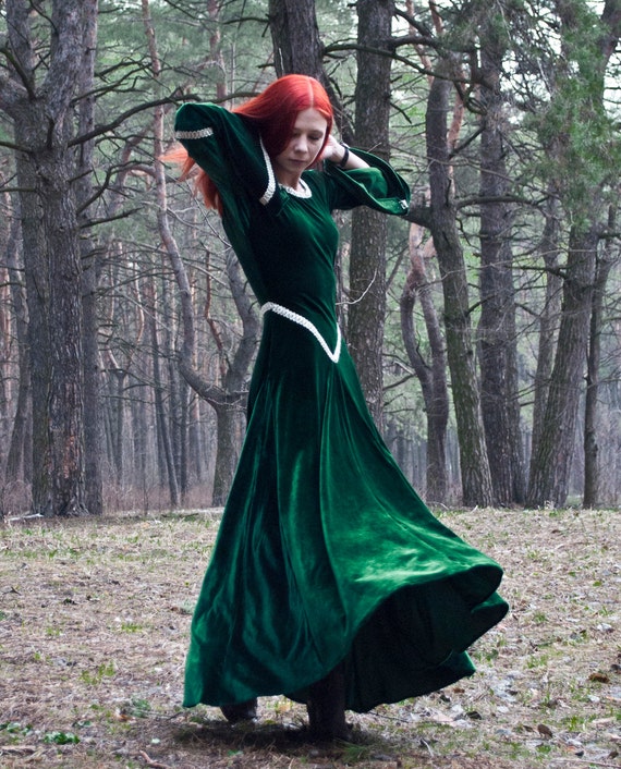 fantasy gown green