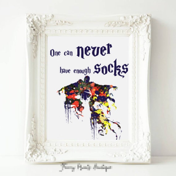 One Can Never Have Enough Socks Harry Potter Printable Wall