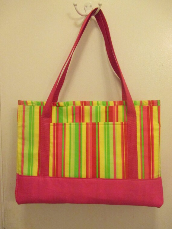 Striped Tote Bag