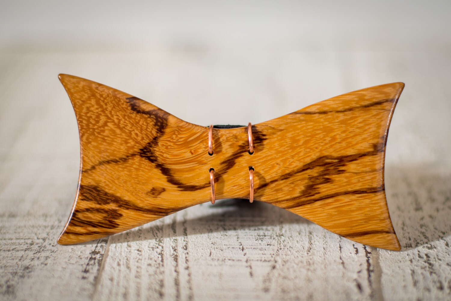 Wood Bowtie. Handmade Marblewood Bowtie. by CrotchetyCraftsman