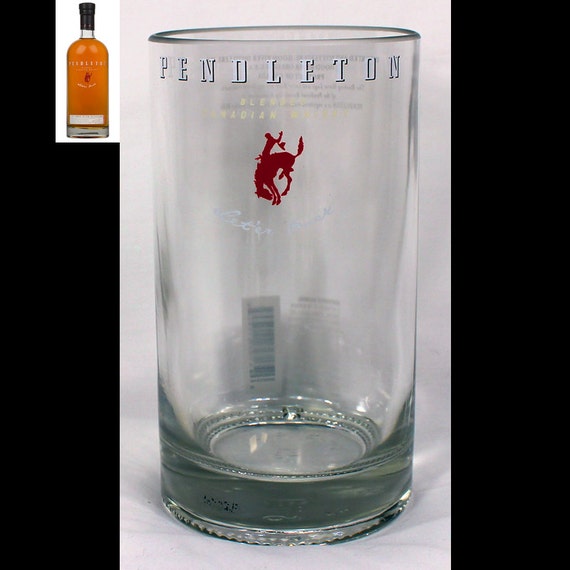 Pendleton Whisky Tumbler/Beer Glass or Rocks Glass by Liquorware