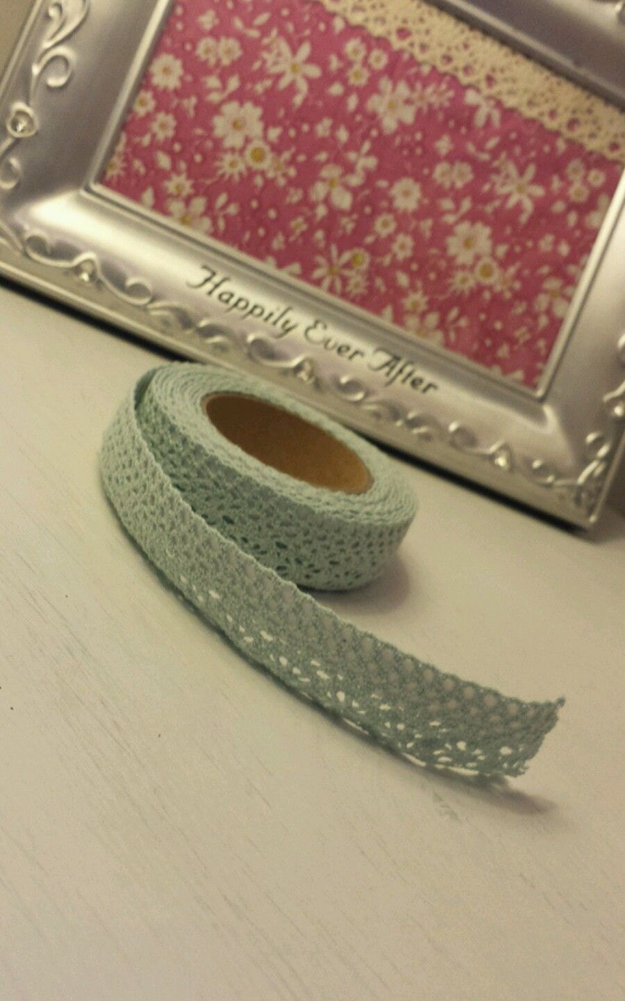 Fabric Lace Washi Tape Self Adhesive Stick On Pastel Shabby
