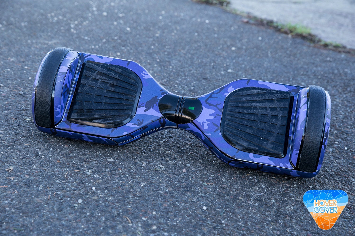 blue camo hoverboard